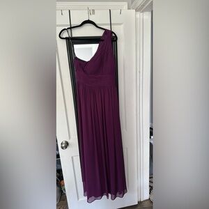 Donna Morgan One Shoulder Purple Dress